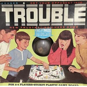 Trouble Pop-O-Matic Game By Kohner Bros No 310 1968 AS Is